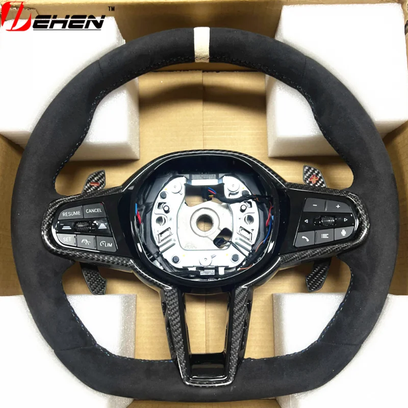 Carbon Fiber Steering Wheel For BMW 1 2 3 4 5 6 7 Series M2 M3 M4 F10 F20 F30 F15 F16 F25 F26 F01 F02 F80 F82 F87 F01 F02 F34