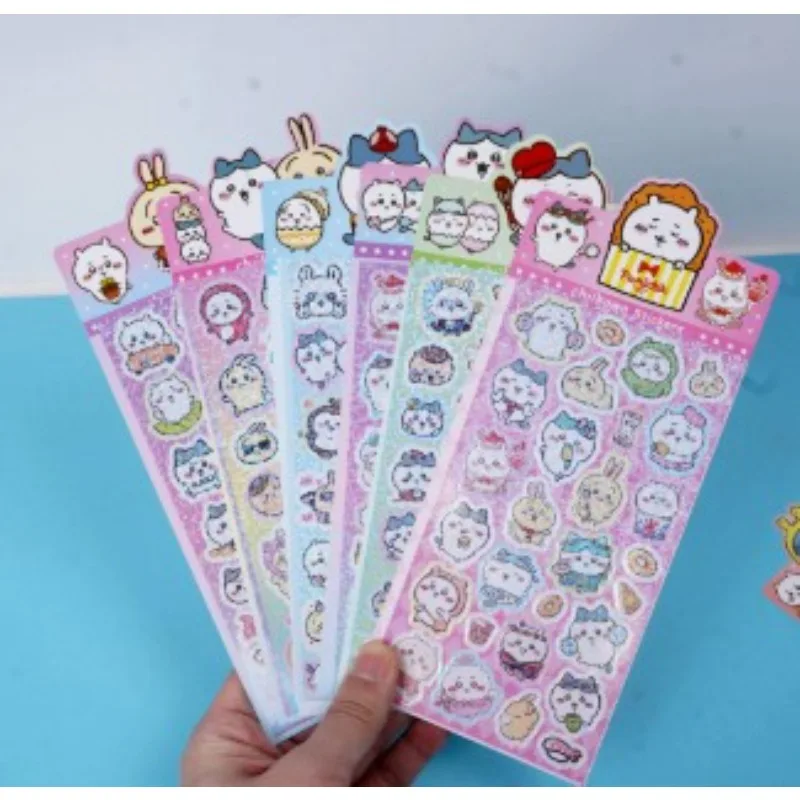 Hot Kawaii Cartoon Decorative Stickers DIY Ledger Scrapbook Laser Goo Card Stickers Computer Luggage Children's Gifts