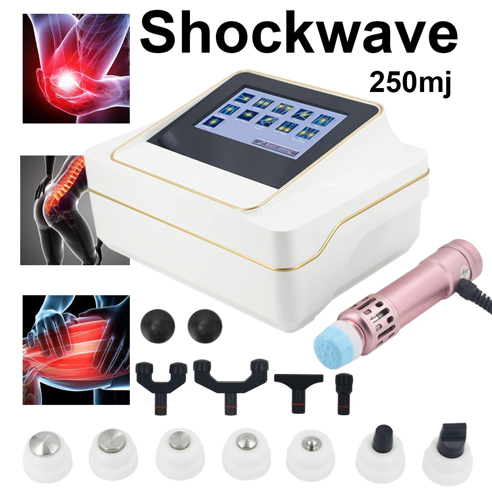 Shockwave Therapy Machine Chiropracic 2 in 1 Adjust Vertebration Tools Massager Manual Gun Set Portable Shock Wave ED Treatment