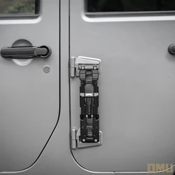 OMU 4x4 Door Hinge Step Aluminum Folding Foot Pedal For 2007-2025 Jeep Wrangler JK JL & Gladiator JT Car Exterior Accessories