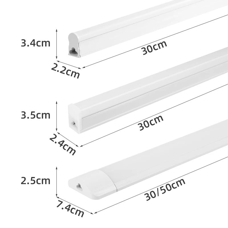 LED ضوء خزانة مع 1.8 متر التبديل 0.3 متر/0.5 متر المطبخ مصباح أنبوبي 10 واط/20 واط السوبر مشرق للمنزل غرفة نوم ضوء تحت خزانة المطبخ