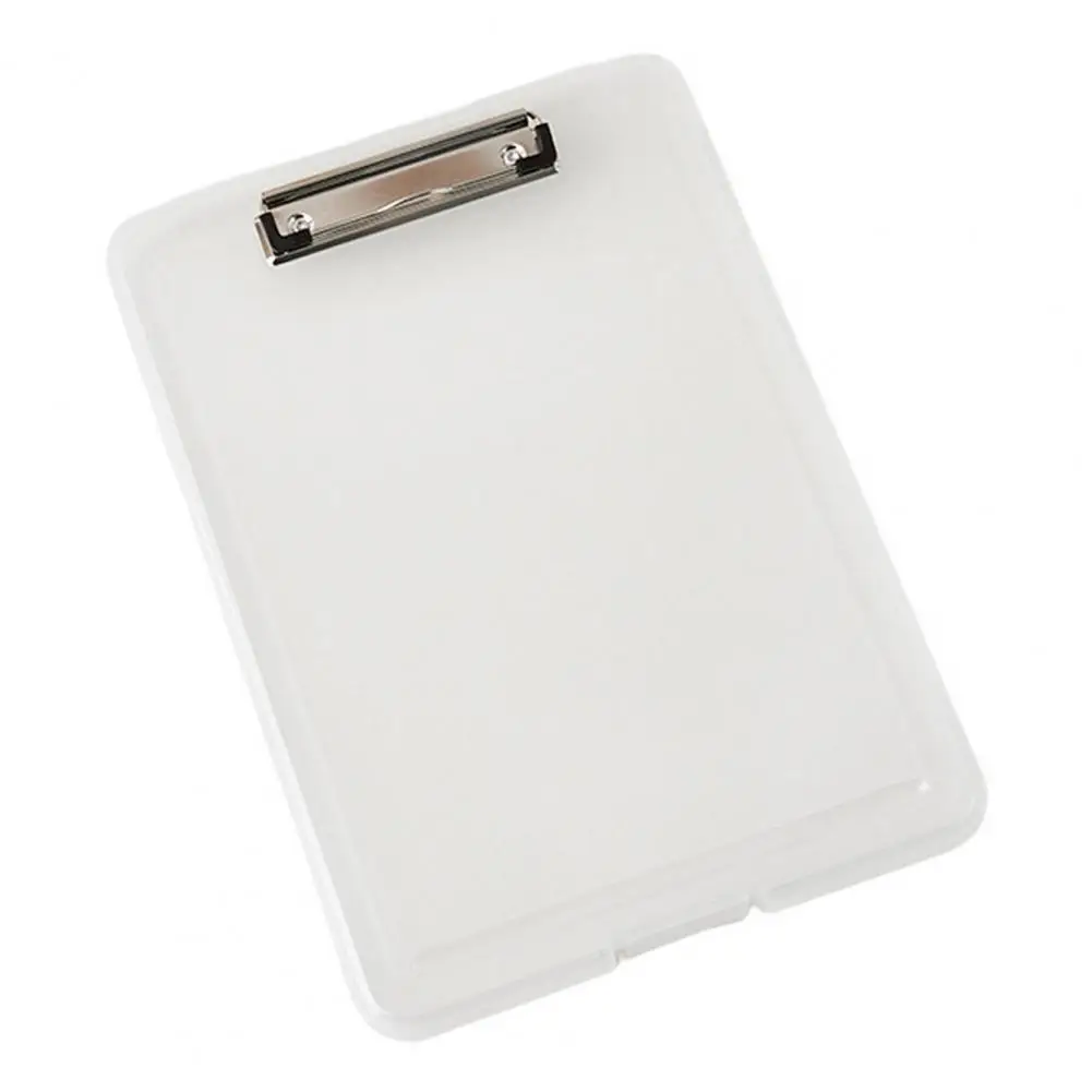 Practical Paper File  Snap Buckle Solid Color File Storage Box  A4 File Storage Box with Document Paper Clamp