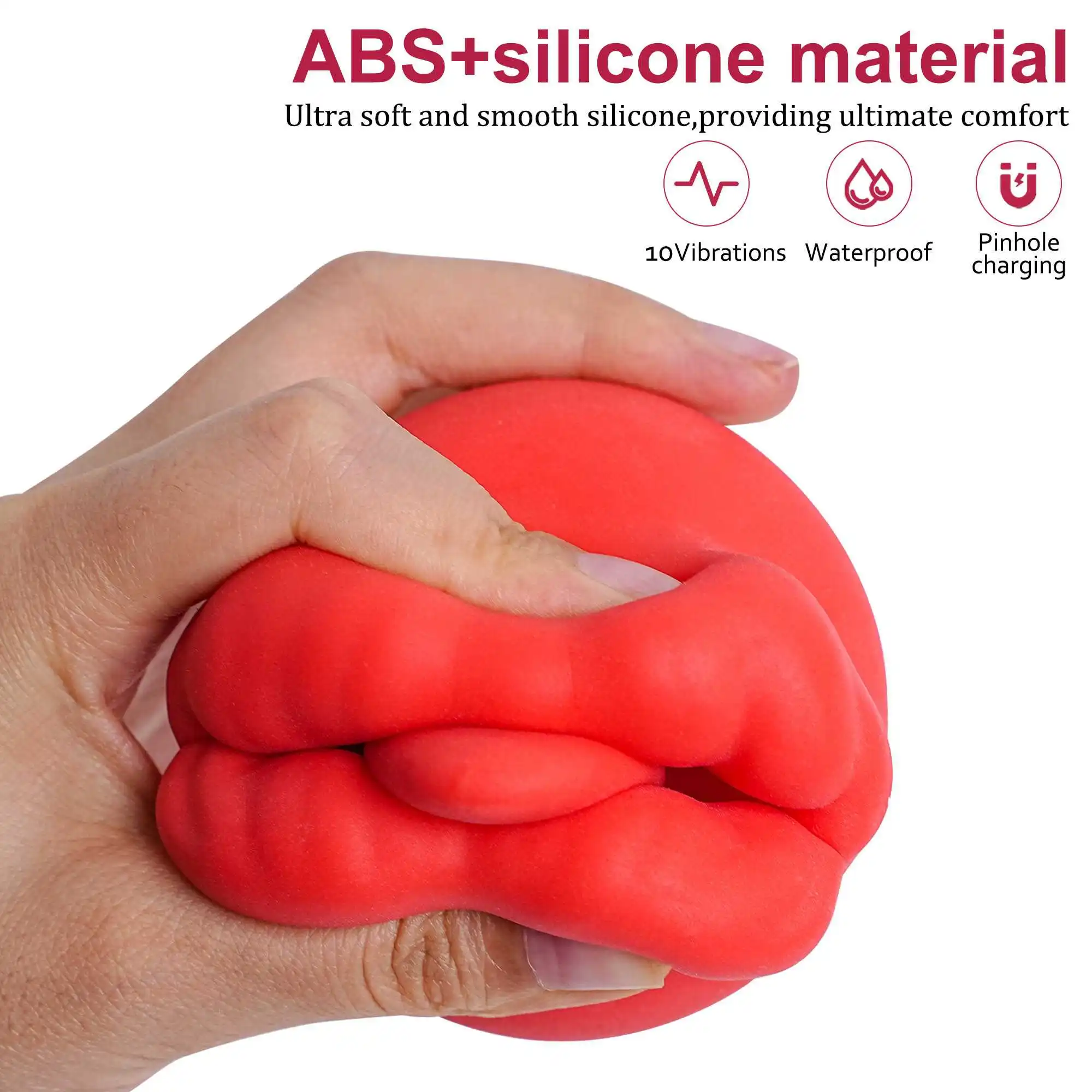 10段階速度調整可能なクリトリス吸引刺激ディルド、乳首・膣・舌なめバイブレーターマッサージ器、オナニーグッズ、男女兼用セックストイ