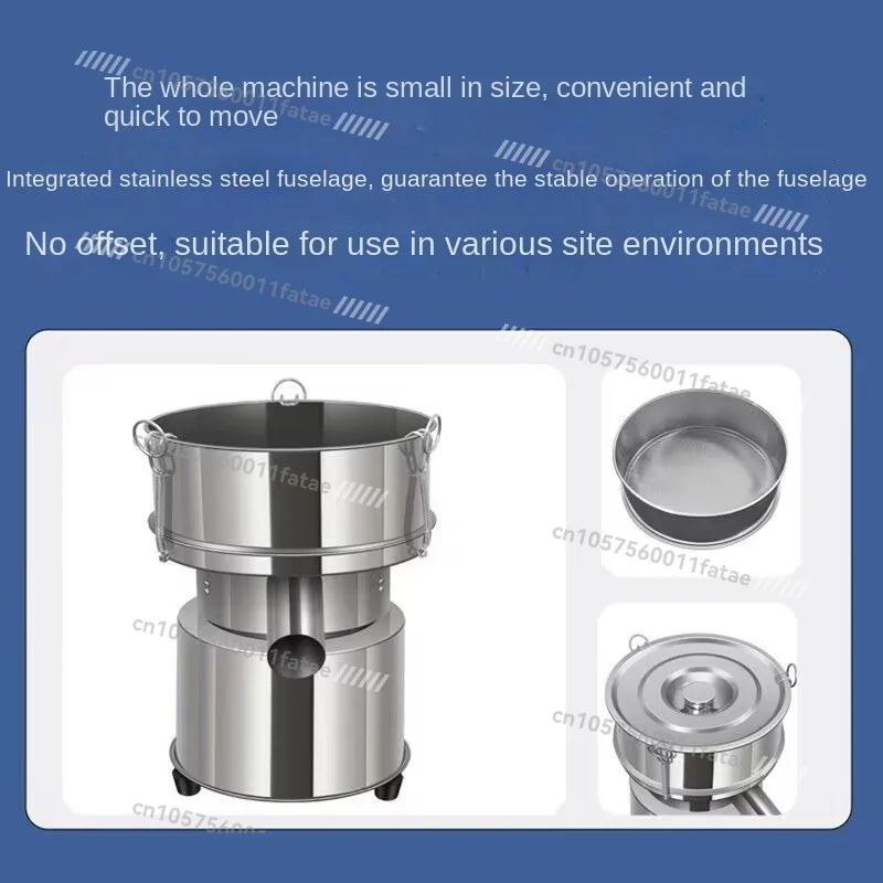 Pó vibratório elétrico da tela de 20cm, abanador vibratório da peneira do laboratório da máquina de peneira com peneira de aço inoxidável do diâmetro