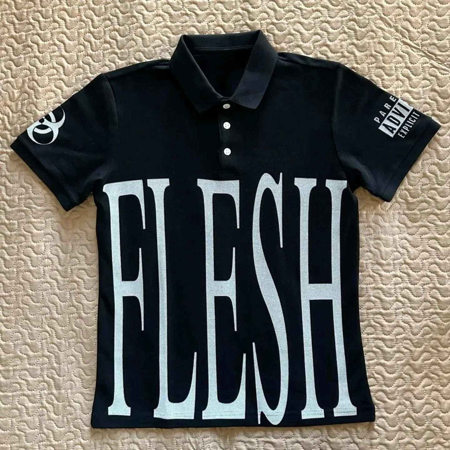 Hip Hop Y2K Polo Shirt Print Rock Goth Oversized T-shirt Button-down Collar Shirt Punk Casual Tee Minimalist and Fashionable
