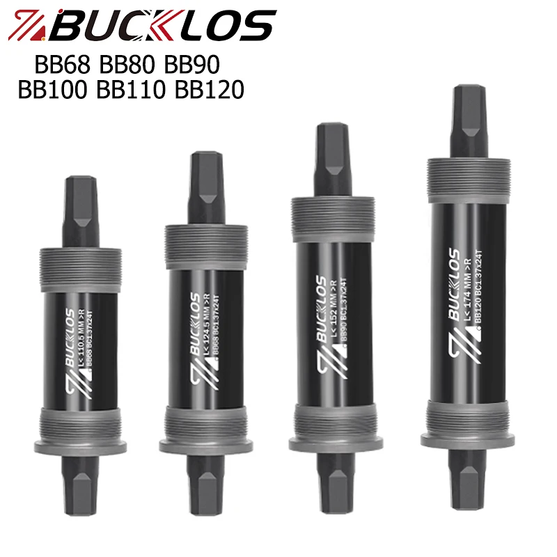 

BUCKLOS Bicycle BSA Bottom Bracket BB68 BB80 BB90 BB100 BB110 BB120 Square Hole Bicycle Bottom Bracket Road Mountain Bike BB