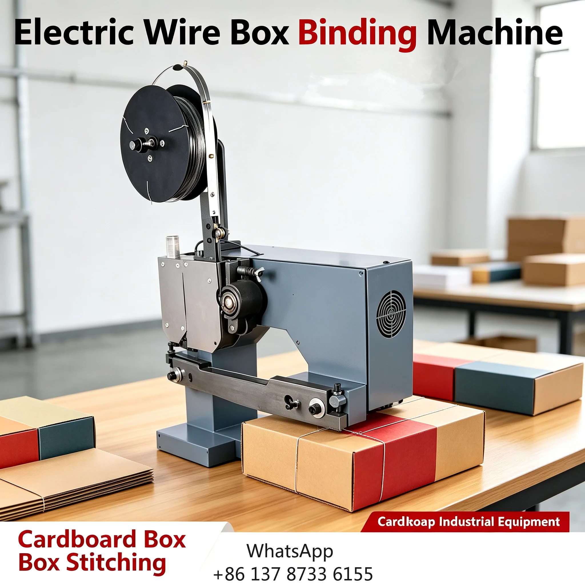 Heavy Duty Multi Functional Universal Applicable Electric Wire Box Binding Machine For Boxes Smart Sensing Technology