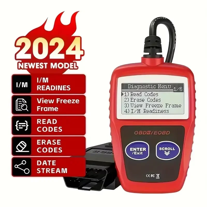 MS309 Automotive Trouble Code Reader Accurate engine diagnostic tool scanner checks engine light and emission monitoring status