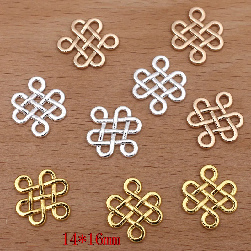 50pcs/Lot Silver/Gold Color Metal Connectors For Jewelry Making Supplies Handmade Necklace Earrings Pendant Vintage Components