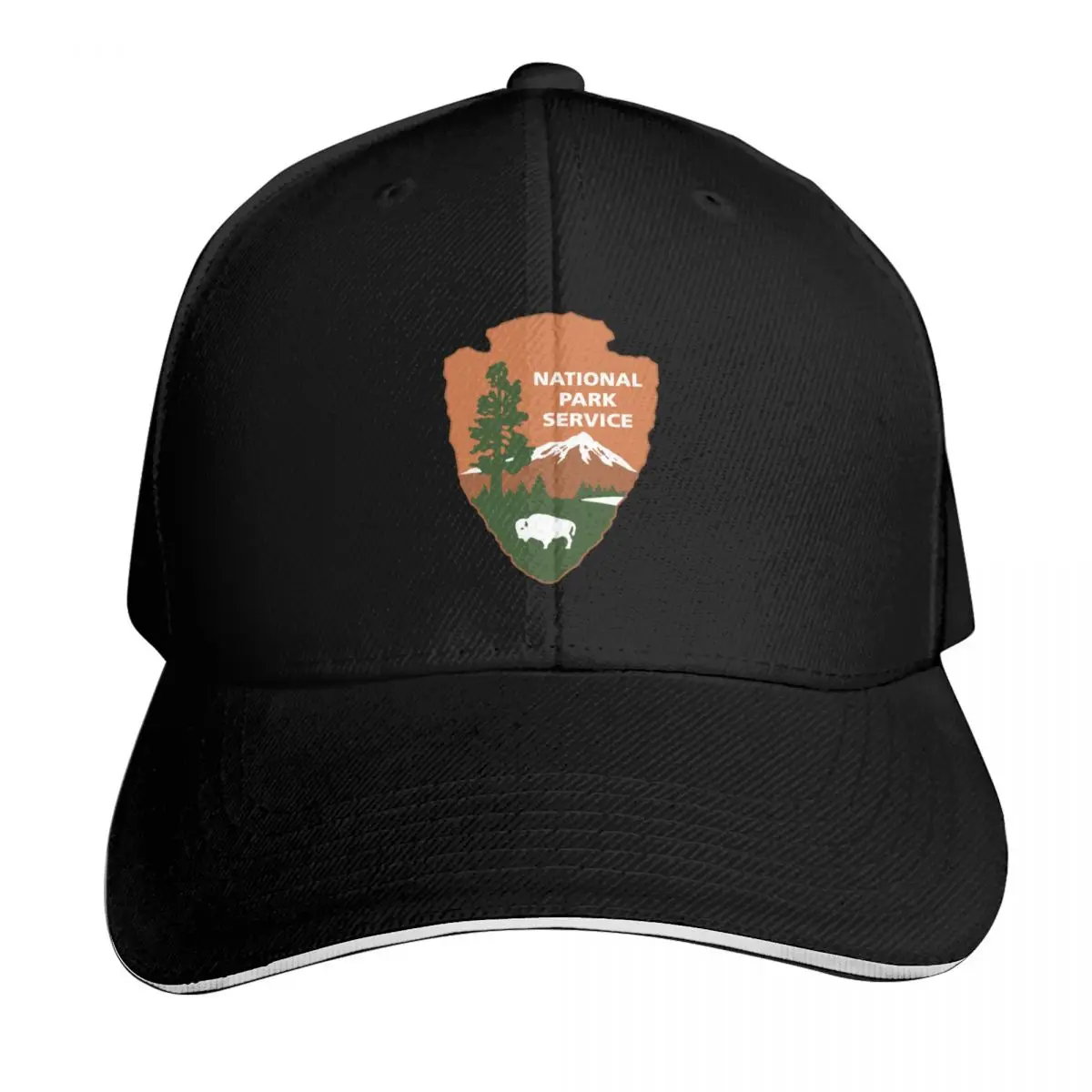National Park Service Logo Baseball Cap hard hat Custom Cap black Sunhat For Girls Men's