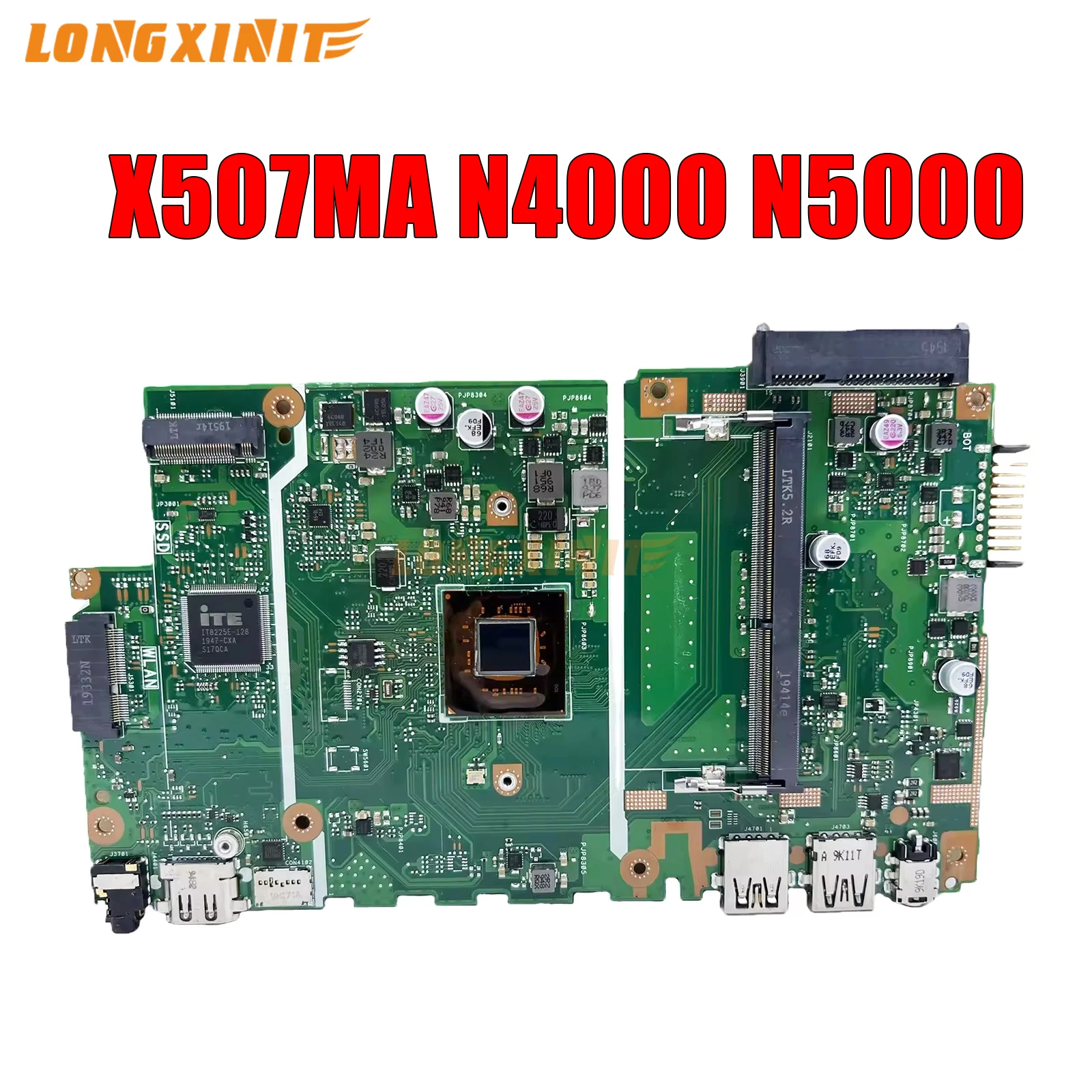 

X507MA motherboard For ASUS X507MA, A507M, F507M, R507M Laptop Motherboard.N4000, N5000, DDR3L.