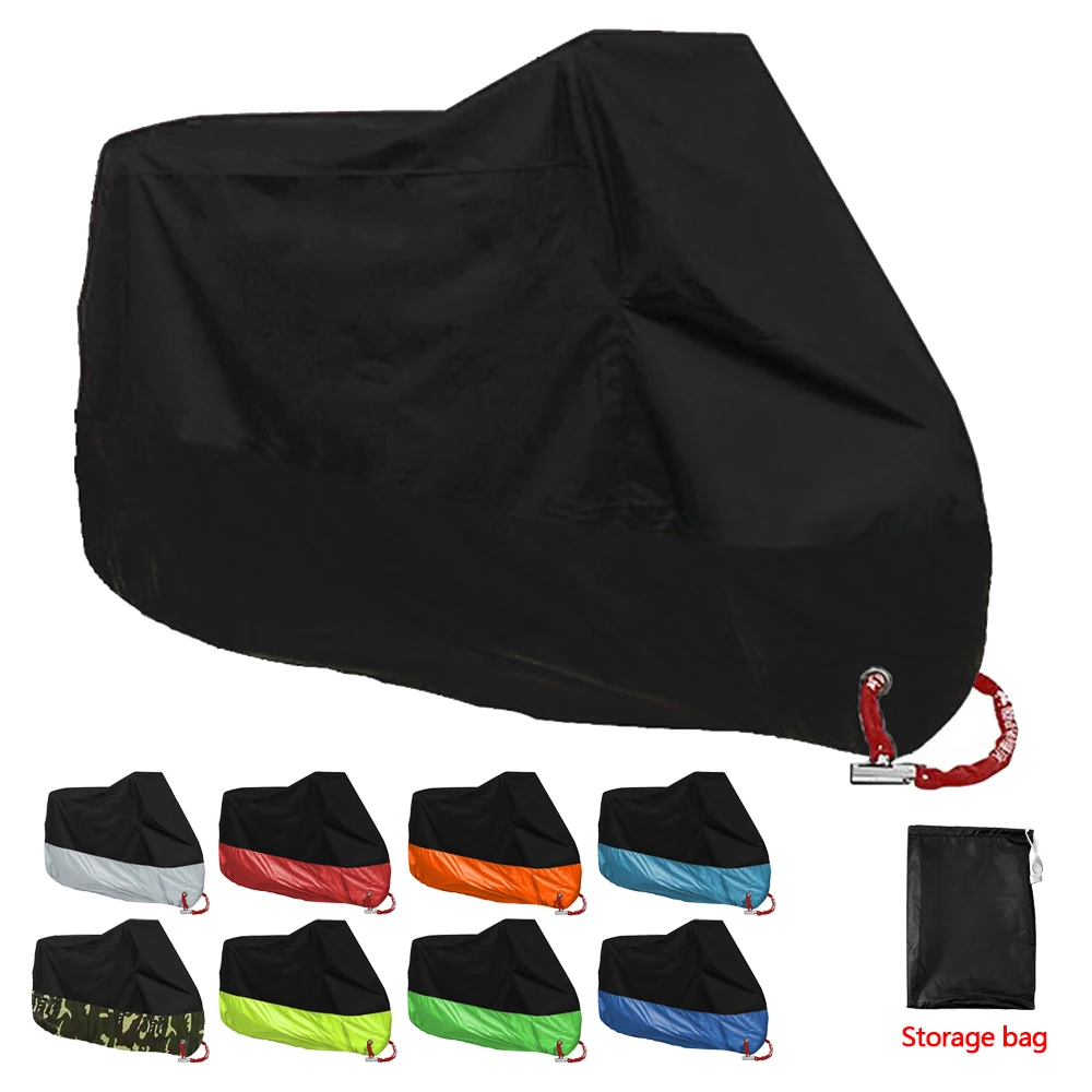 Motorcycle Cover Motocross Rain Cover Waterproof Dustproof UV Protective Cover Coat Indoor Outdoor Motorbike Scooter Cover S-4XL