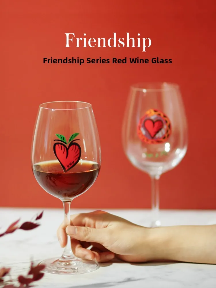 Kosta Boda Crystal Glass Cup Creative Highball Wine Glass Red Wine Glass Home Use Friendship Design Handmade Minimalist Style