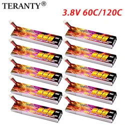 1/3/5/10Pcs aggiornato TREANTY 650mAh 1S 3.8V 60C/120C Indoor crossing aircraft model FPV batteria Lipo ad alta pressione ad alta velocità