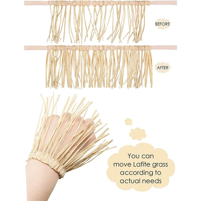 Y50A-3X مجموعة الفزاعة فزاعة زي اكسسوارات الديكور الرقبة الذراع وربطات الكاحل لتزيين حفلة الهالوين