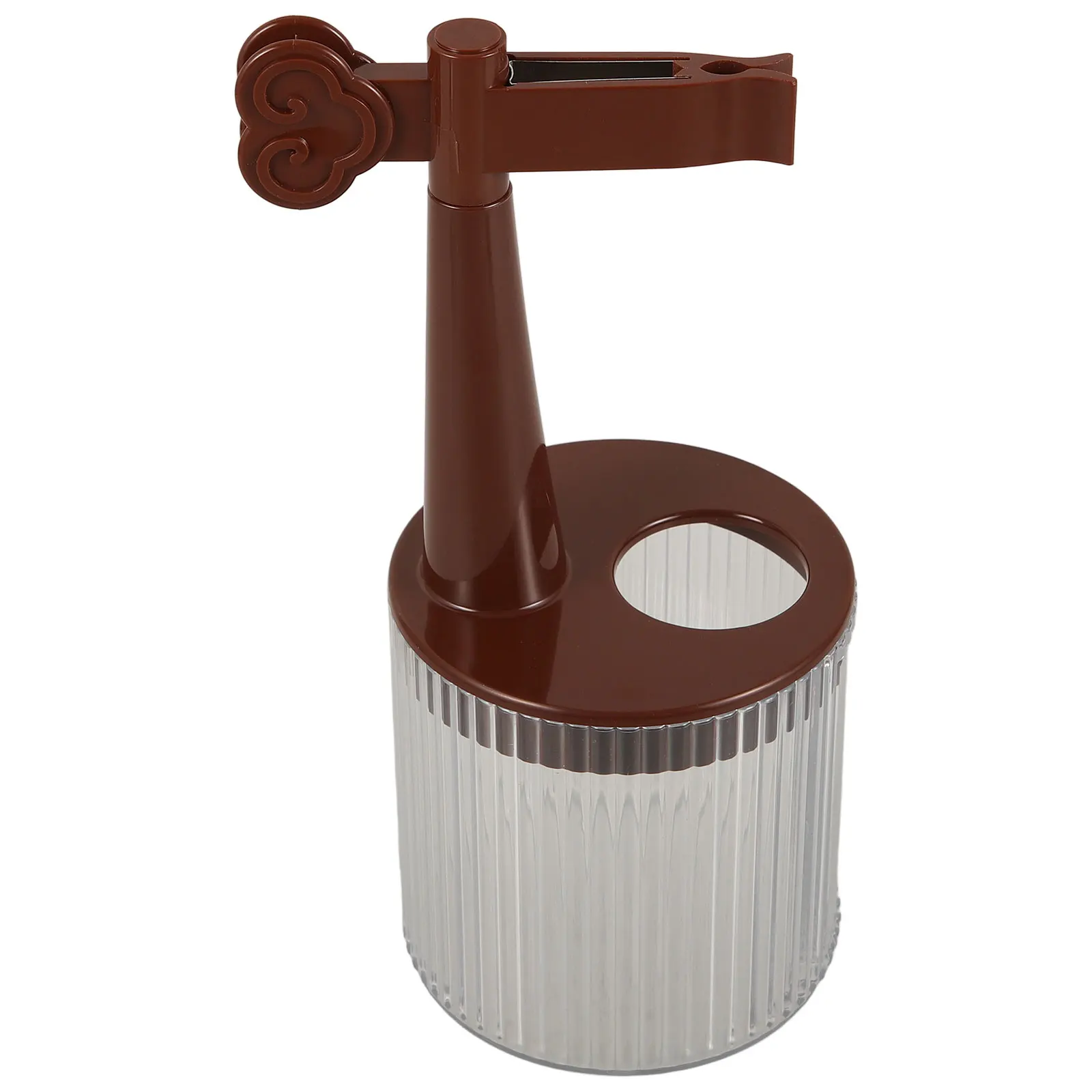 

1PCS Brown Pen Washing Cup Brush Cleaner Multi Functional Paintbrush Basin Pen Rack Storage Holder Chinese Brush Hanger Desktop
