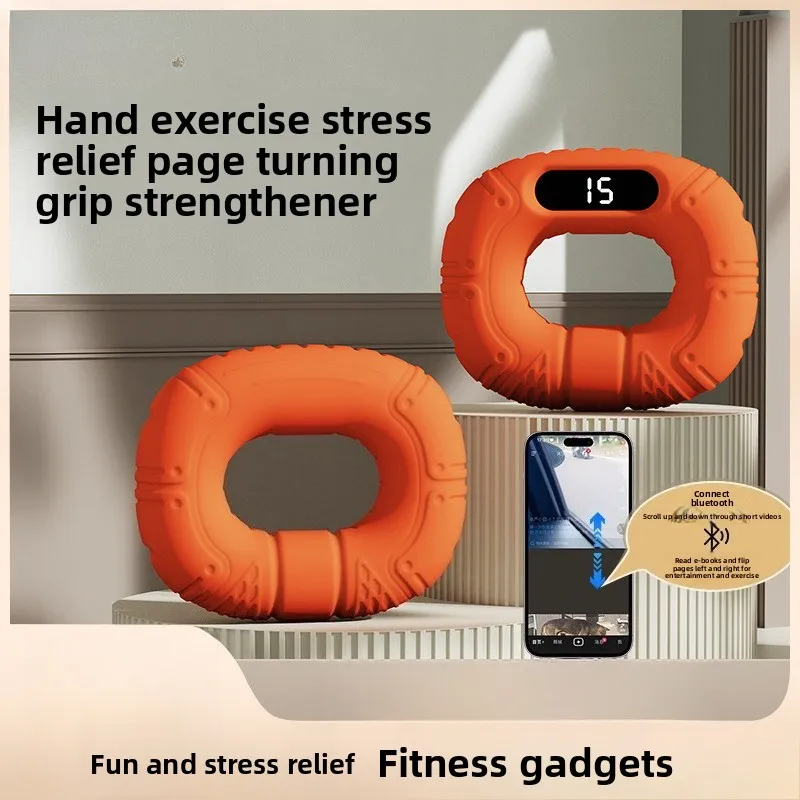 

Умные силиконовые упражнения с ручкой, сила пальца, подключение Bluetooth, подсчет, флип-кольцо для видеозахвата