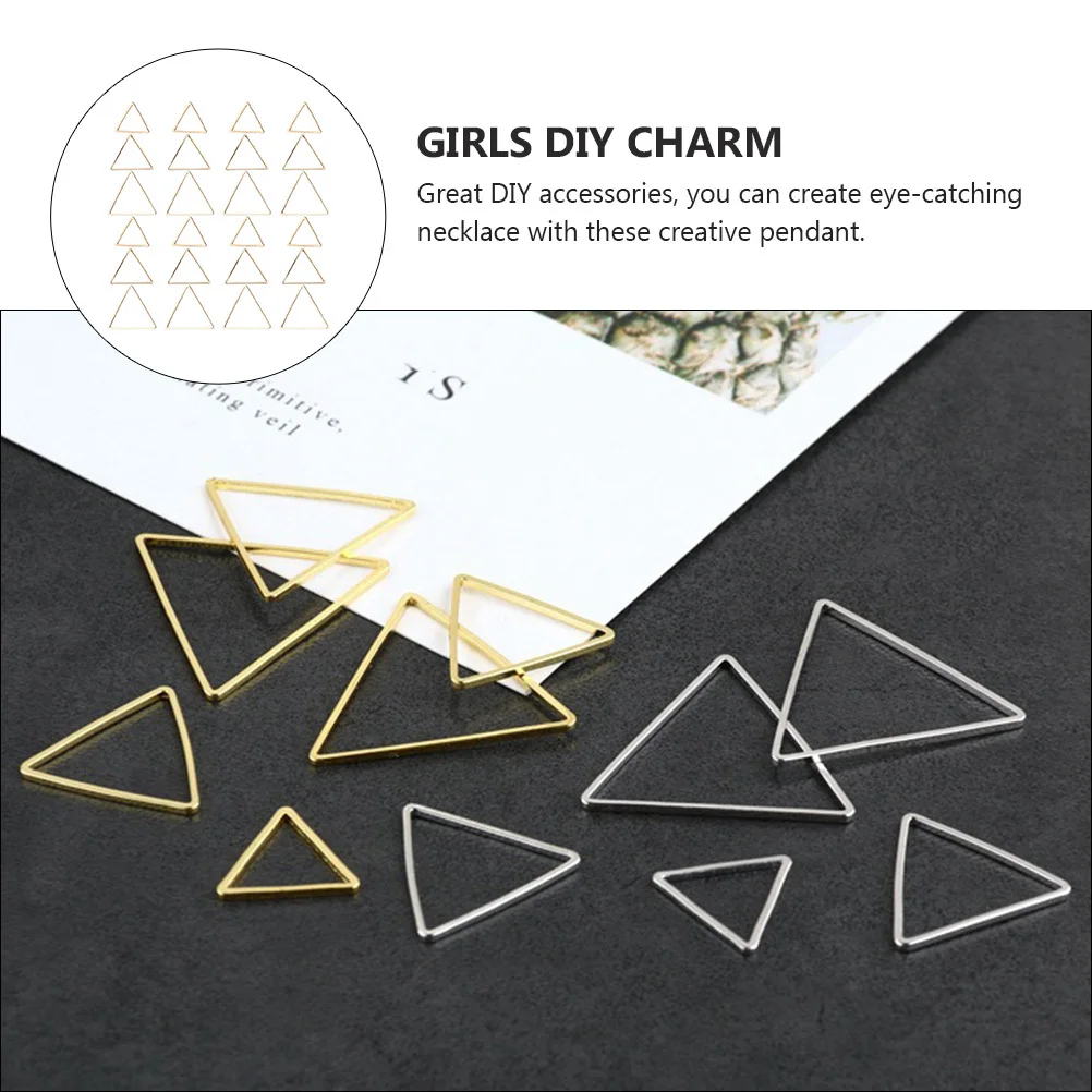 60 Stück geometrische Anhänger Charms modische Legierung Ohrringe DIY Schmuck Zubehör Halskette Armband Dekor DIY Anhänger Charm