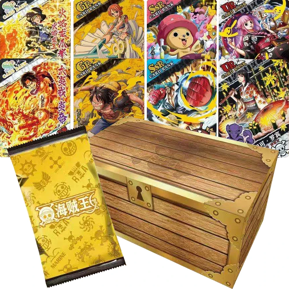 

Adventure Anime One Piece Collection Cards for Children Classic Comic Protagonist SSR UR SP Flash Cards Creative Peripheral Gift