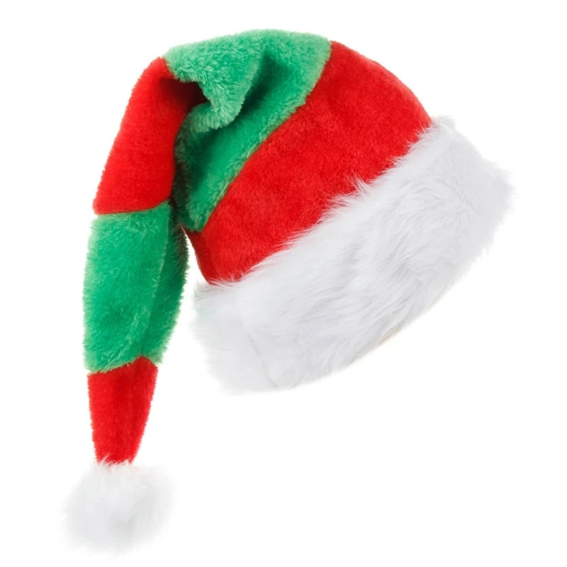 

652F Unisex Santa Celebration Hats Travel Santa Hats Adult Christmas Costume Hats