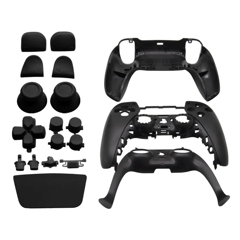 Replacement Shell for PS5 Dualsense,DIY Housing Shell(Front Cover and Back Cover) for PS5 Controller with Buttons Replacement Ki