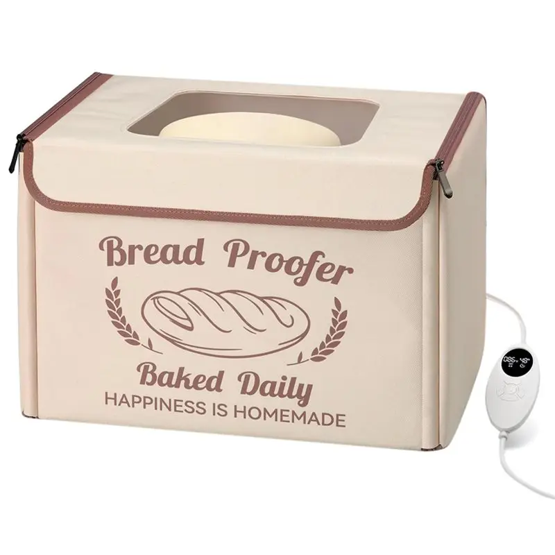 

ABFU-Folding Bread Proofing Box With 50-113℉Temp Control, Ideal For Sourdough, Bread Baking, Pizza, Yogurt, Kombucha US Plug