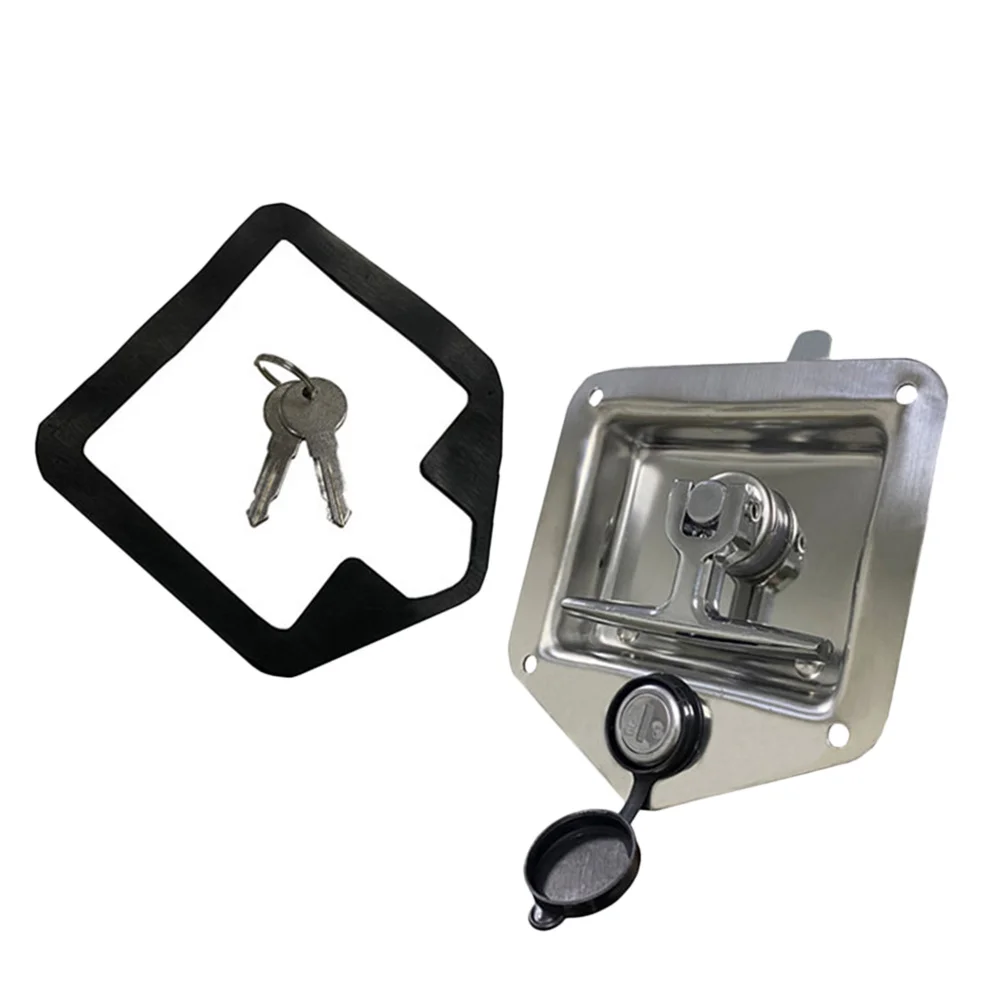 

Rv Stainless Steel T-Shape Foldable Trailer Heavy Duty Anti- Paddle For Box Caravan Truck Trailer Hook Locks