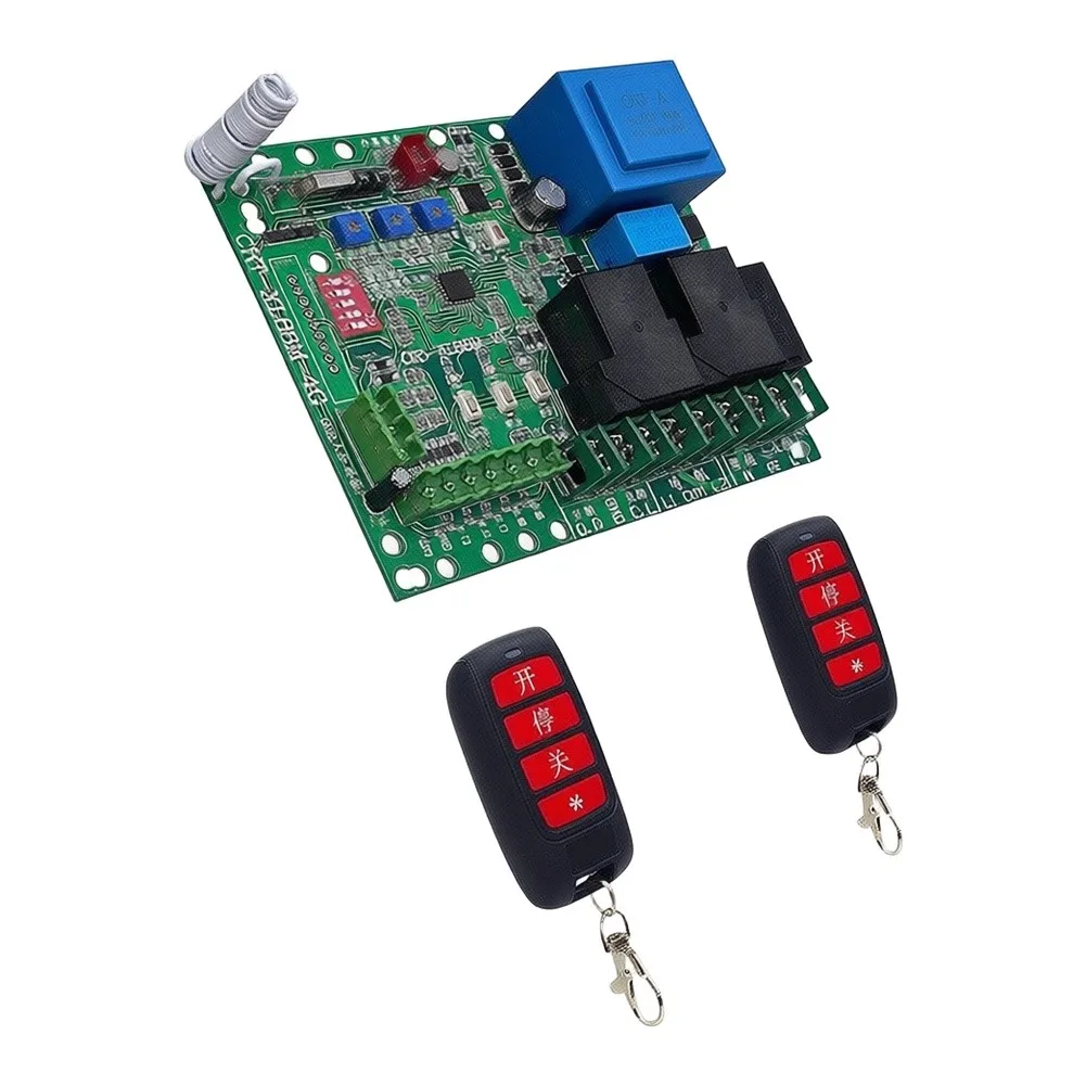 Sliding Door Motor Controller Board 220V with LED Status Lights Remote Compatibility and Safety Reverse Design