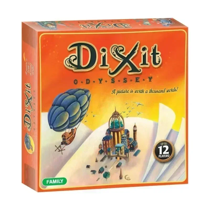 Dixit odyssey English Edition Strategic Strategy Board Game Playmat Family Gathering Party Friend Playing Cards Collection Toy ﻿