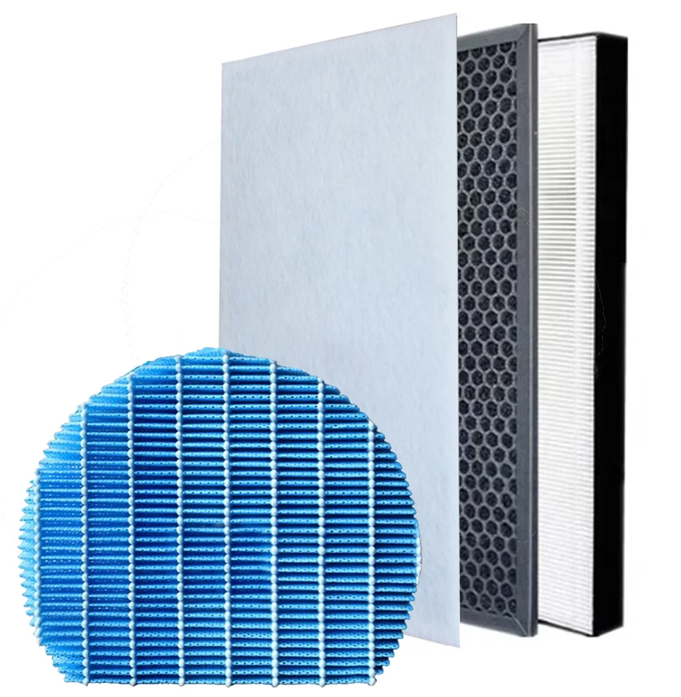 FZ-A60HFE FZ-A60DFE Hepa Deodorizing Filter and FZ-A60MFE Humidifying Filter for KC-A60SA-W Sharp Air Purifier With Humidifying