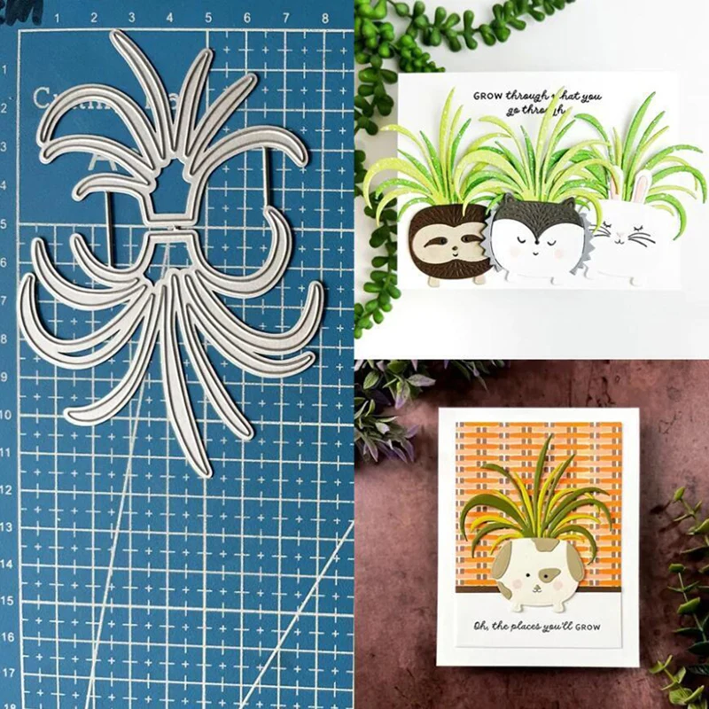 Metal cutting mold Cutting and pasting process mold Embossing cutting New product 2023 Decorative grass Paper card decoration