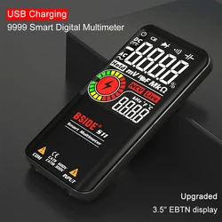 BSIDE Handheld Digital Multimeter Smart 9999 EMF Voltmeter DC AC Voltage Capacitor Ohmic Diode Live Multifunction Tester