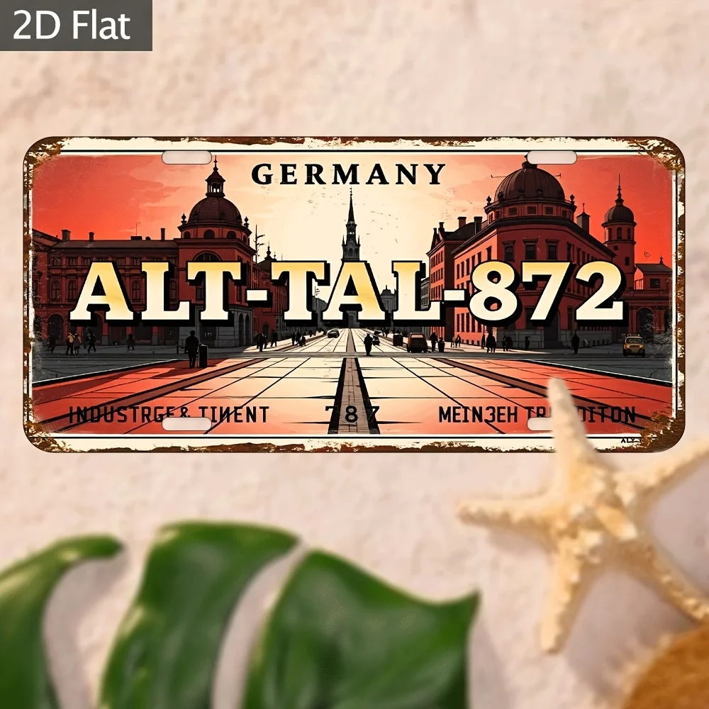 2D Flat  Aluminum Metal Additions,  Vintage Style Bar Scene Decorative Art, Themed Hanging from an Vintage Library