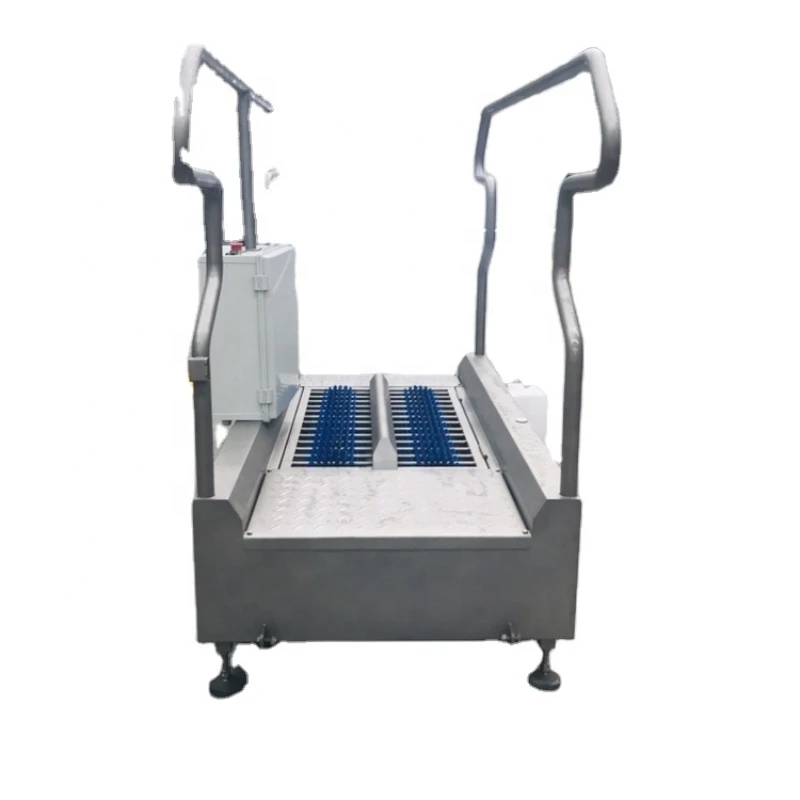 Industrial Hygiene Entrance Station Boot Washer Disinfection Shoe Sole Cleaning Machine for Food Processing Factory