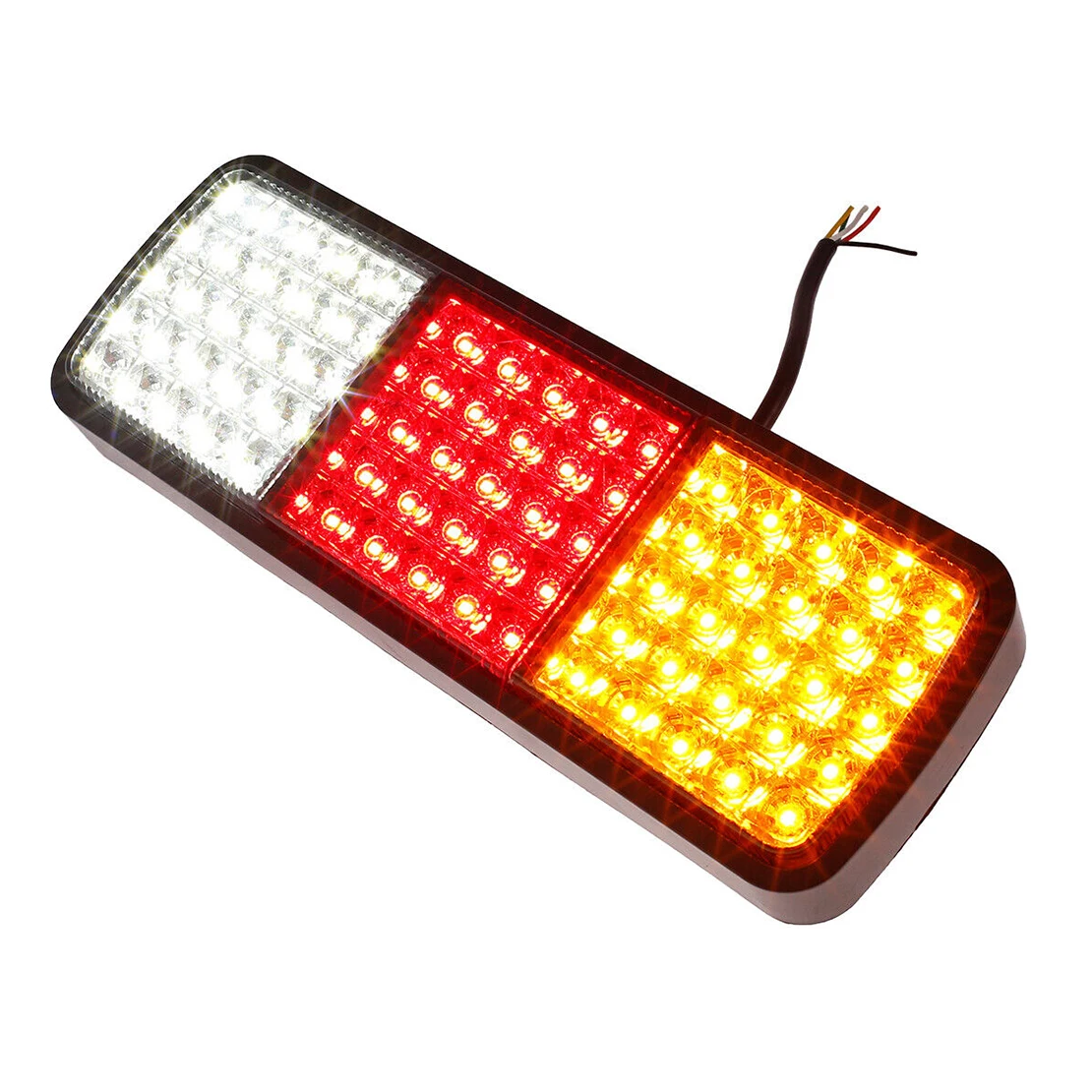 75 Led Universal Rear Tail Lights Stop Indicator Reverse Side Bumper Lamps 12V for Ute Trailer Caravan Truck Boat Van Vehicle