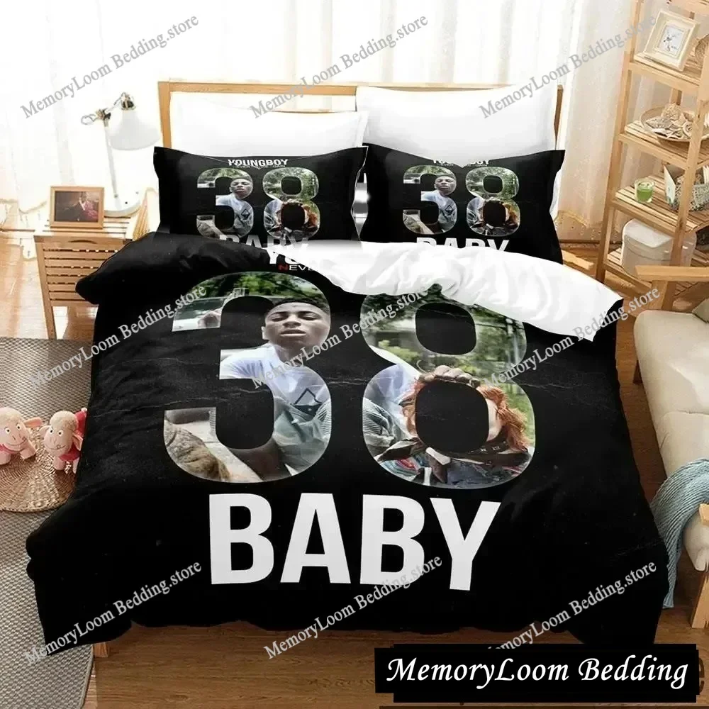 

3D Print YoungBoy Never Broke Again Bedding Set Duvet Cover Bed Set Quilt Cover Pillowcase Comforter king Queen Size Boys Adult