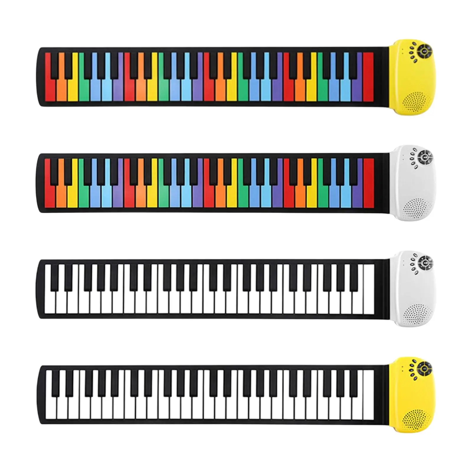 

Roll up Piano Keyboard Hand Rolled 49 Keys Flexible Rechargeable Roll Out Electronic Piano Keyboard for Kids Adults Beginner