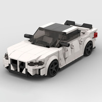 408PCS Sports Car Series BMWses M3 G80 Replica Authentic Moc Diy Building Blocks Birthday Toys Gift for Car Enthusiasts