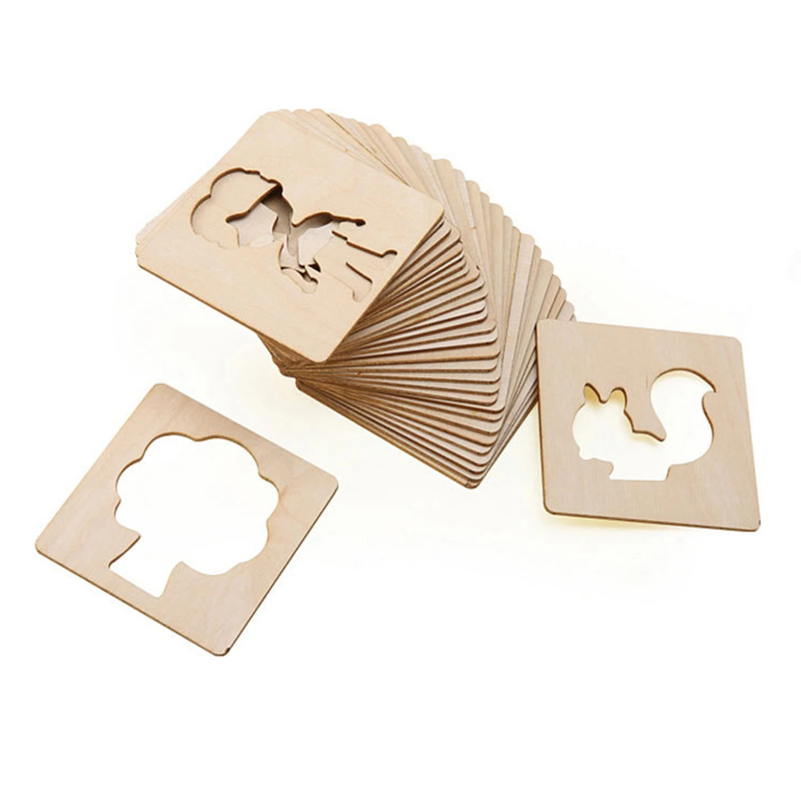 20 pezzi strumenti di disegno fai da te modelli di disegno graffiti per principianti per bambini giocattoli puzzle per bambini per ragazze sussidi didattici Montessori