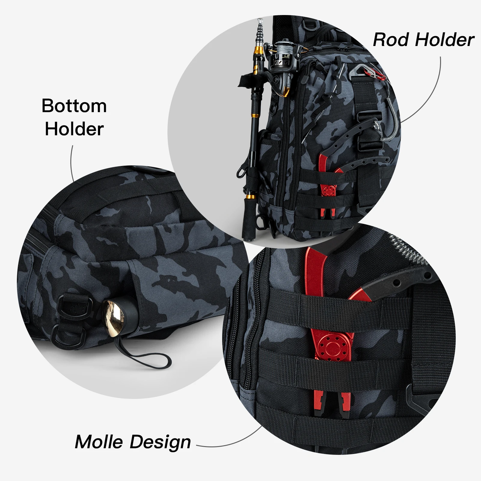 Waterproof Hiking Tactical Backpack Durable Cut Resistance MOLLE Backpack For Outdoor And Hunting For Men