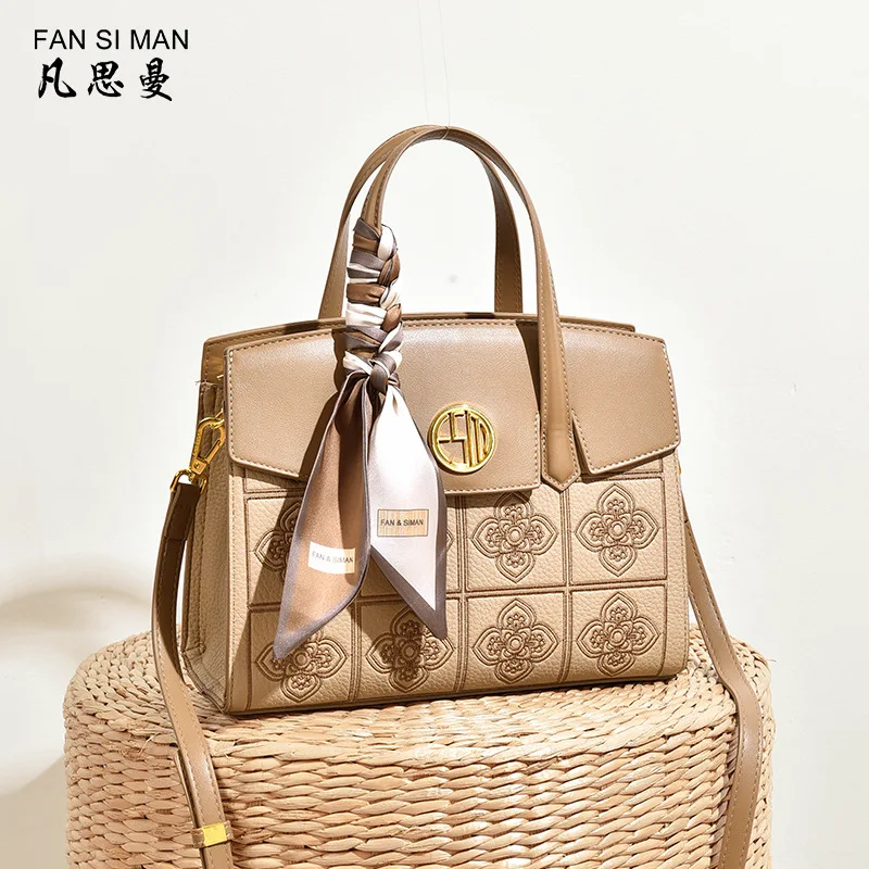 Fansiman Large Capacity Handbag  Women's Bag Brand Platinum Bag Premium Single Shoulder Bag