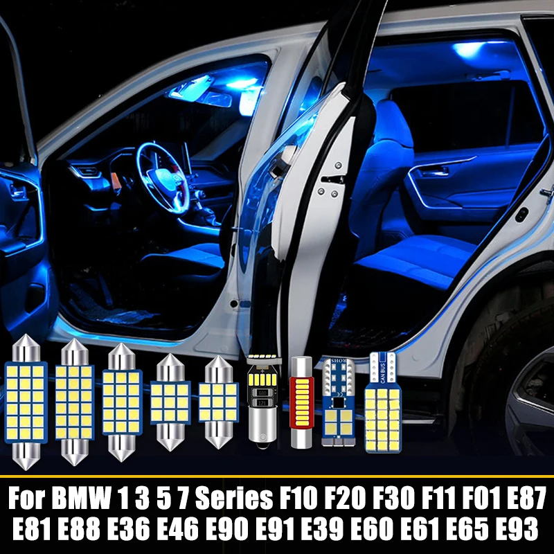 

For BMW 1 3 5 7 Series F10 F20 F30 F11 F01 E87 E81 E88 E36 E46 E90 E91 E39 E60 E61 E65 E93 Car LED Interior Dome Light Lamps