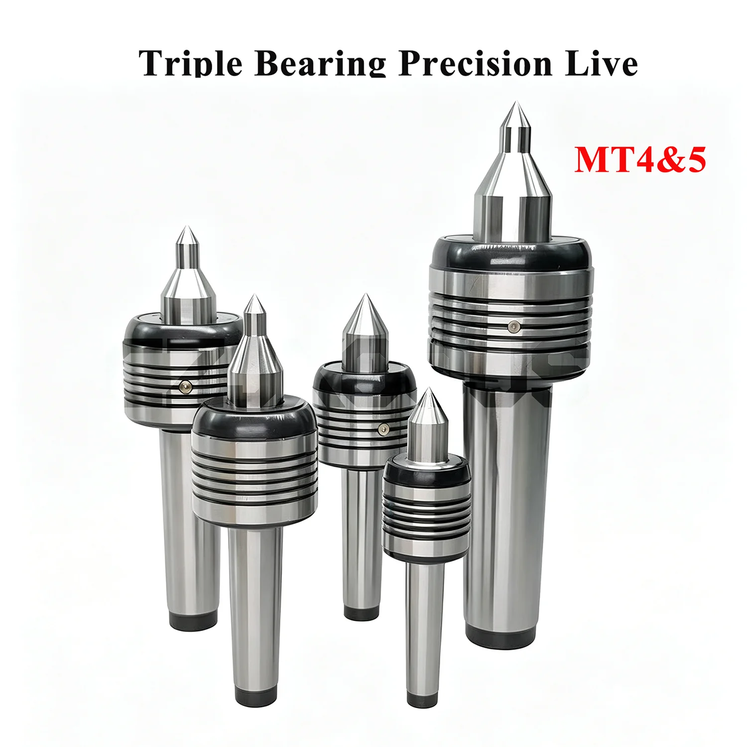CZJXOOUS Triple Bearing Precision Lathe Live Center MT4 MT5 Morse Taper Rotating Center A/C Type