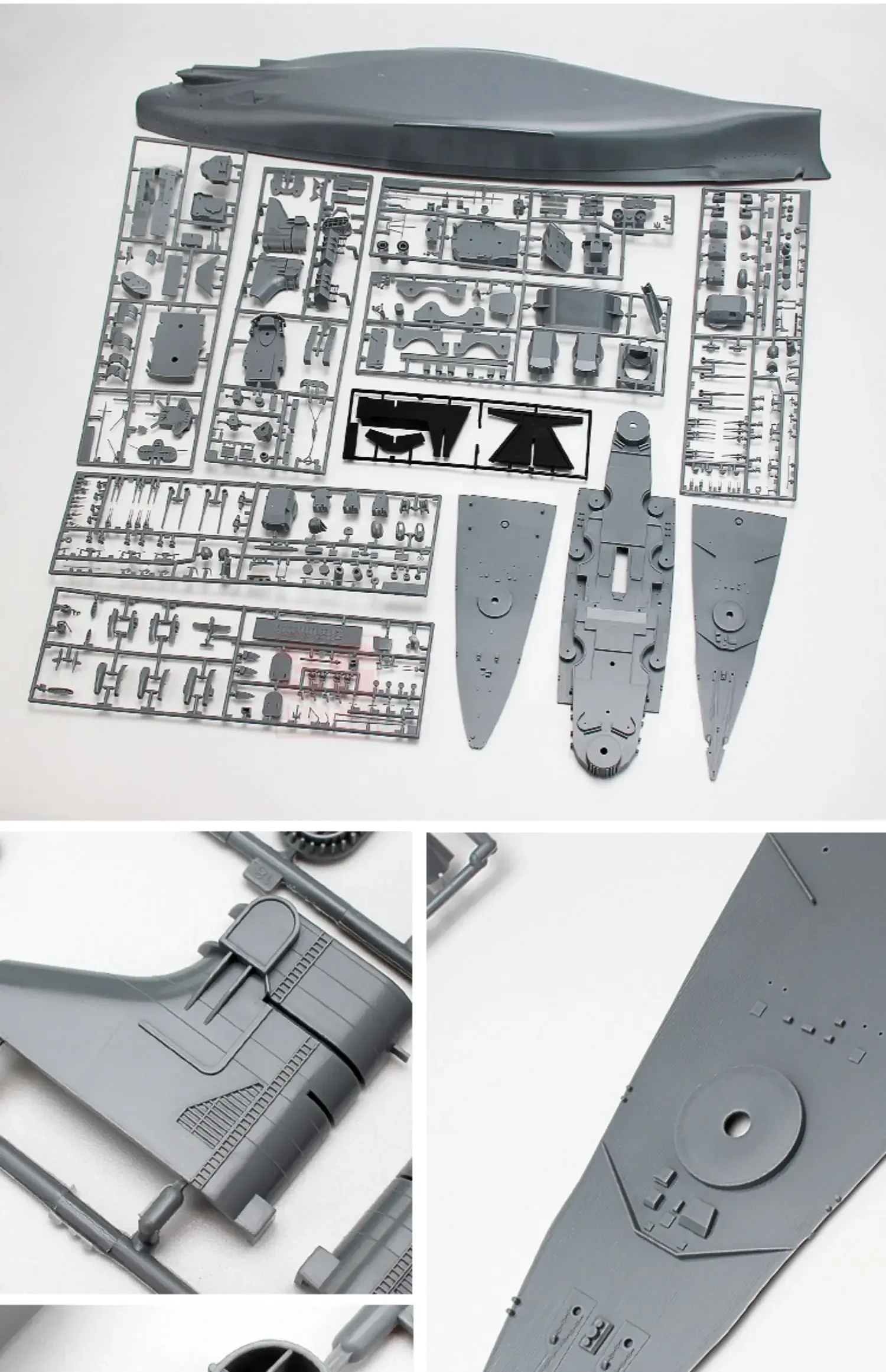 TAMIYA 1/350 Ship Model Kit 78013 German battleship Bismarck Assemble