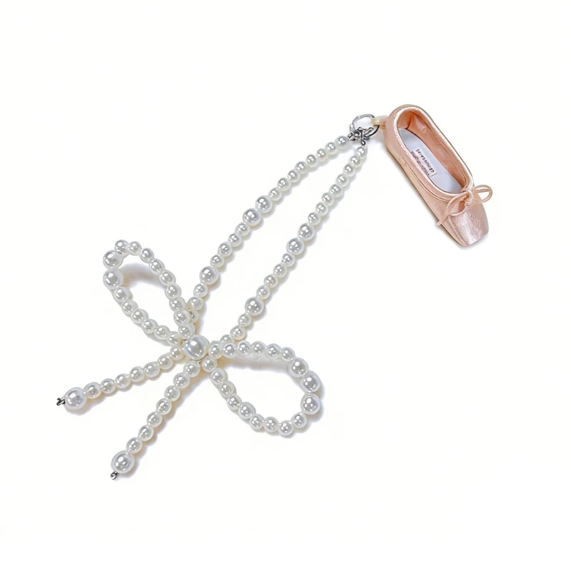 Metallic Footwear Shaped Keyring Trinket With Beaded For Everyday Carry
