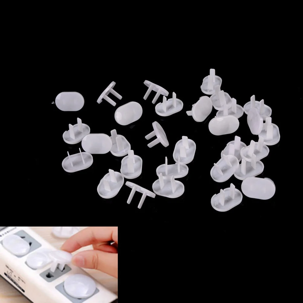 50Pcs Safety Socket Covers for Child Protection ABS Plastic Electric Outlet Plug Covers Fit and Tool Required