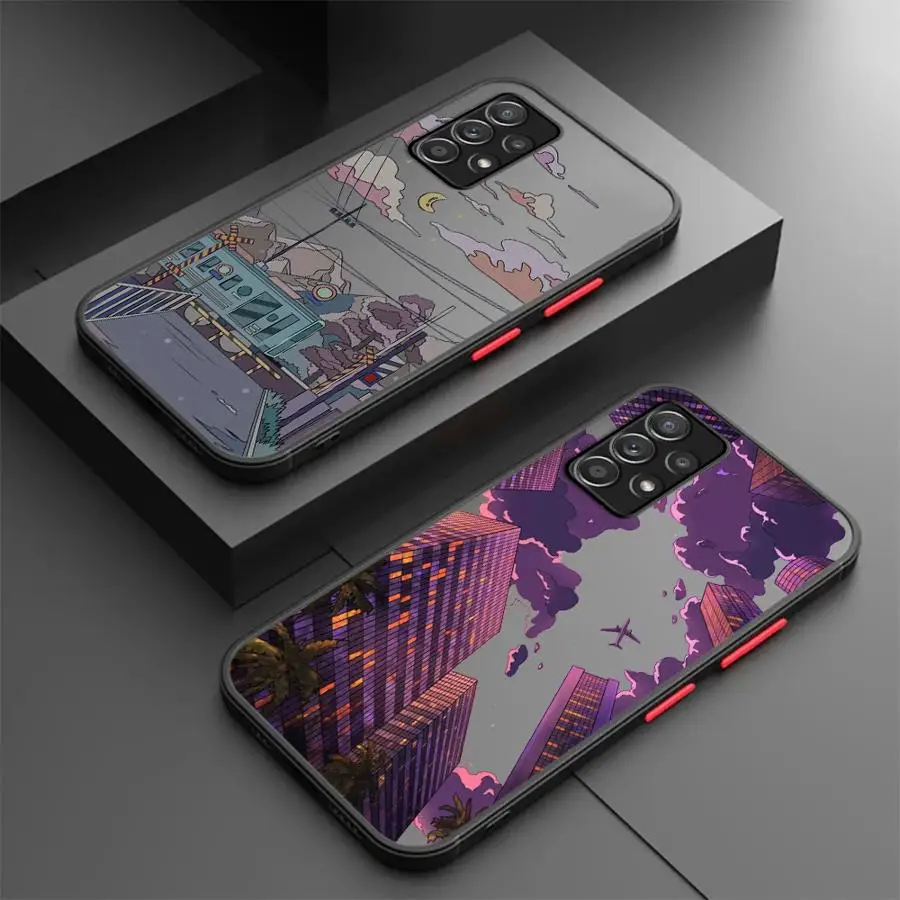 Summer Sky Phone Case for Samsung A12 A13 A14 A15 A22 A23 A32 A52 A72 4G 5G A25 A33 A34 A35 A53 A54 A55 A73 5G A24 4G