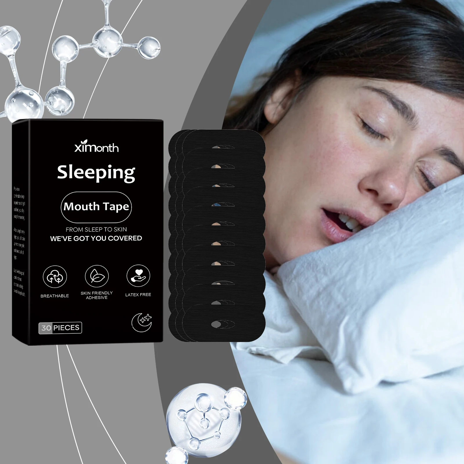 

Sleeping Mouth Tape Right Way Stop Snoring Reduce Mouth Dryness Home Travel Better Nose Breathing Correction Strip Lip Stickers