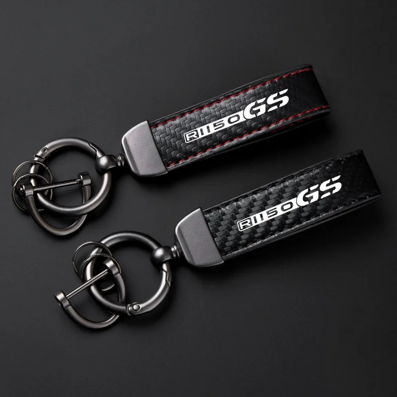 For BMW R1150GS R1150RS R1150RT R1150 GS RS RT New Classic Motocycle Keychain Holder Keyring Logo Carbon Fiber Accessories
