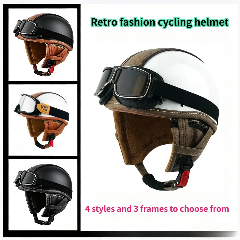

Half Face Vintage Motorcycle Helmet Summer Unisex Road Caps Helmets riding helmet Motorcycle Accessories